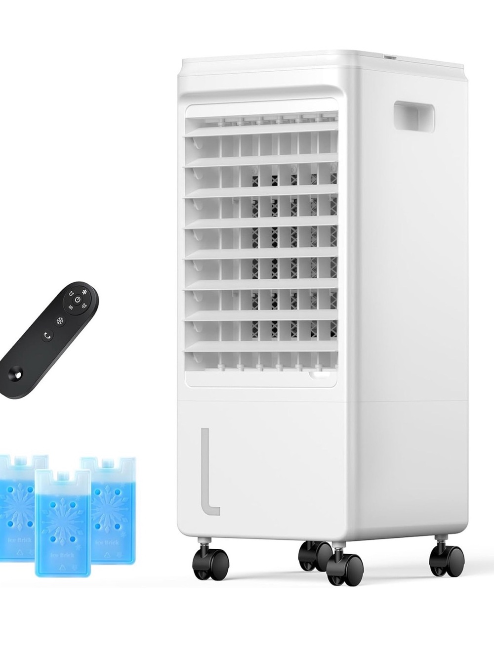 White Portable Evaporative Air Cooler with Remote